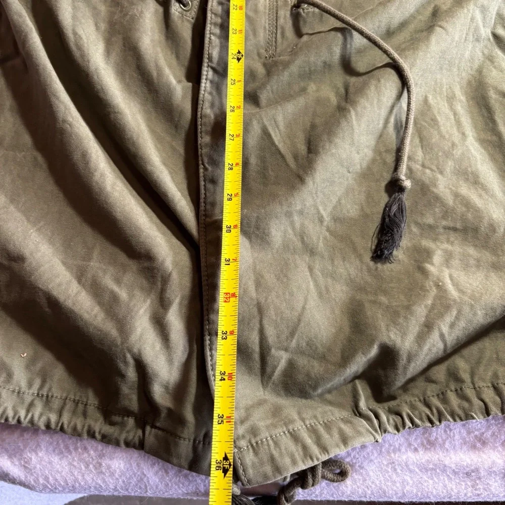 GAP Project RED‎ Mens XS Olive Green Military M-51 Fishtail Parka Hooded Jacket